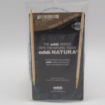 Addi Knitting Needle Circular Natura Bamboo Blue Cord 32&quot; US Size 8 - £11.84 GBP