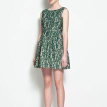 Zara Green Lace Tulip Dress Size XS NWOT - £43.26 GBP