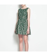 Zara Green Lace Tulip Dress Size XS NWOT - £43.58 GBP