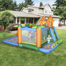 Inflatable Bounce House for Kids, Water Gun and Climbing Wall, Jumping Castle - £333.87 GBP
