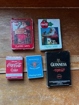 Lot of Guinness British Airways &amp; Coca-Cola Santa Claus Mini Playing Cards – - £8.84 GBP