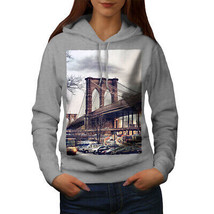 Wellcoda Hisoric Bridge New Womens Hoodie, York Casual Hooded Sweatshirt - £28.90 GBP