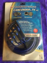 6&#39; Monster Cable Ultimate Camcorder TV/VCR AV Receiver Audio/S-Video Connection - £19.51 GBP