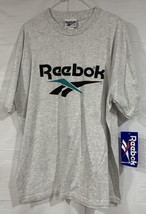 Vintage 90s Reebok Shaq Attaq Blacktop Big Logo T Shirt Mens Size XL Made In USA - £80.46 GBP