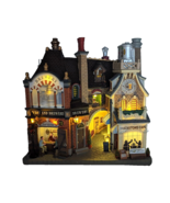 Lemax BEERSMITH ROW Brewery Beer Drinkers LED Lighted Village Facade Col... - £95.93 GBP