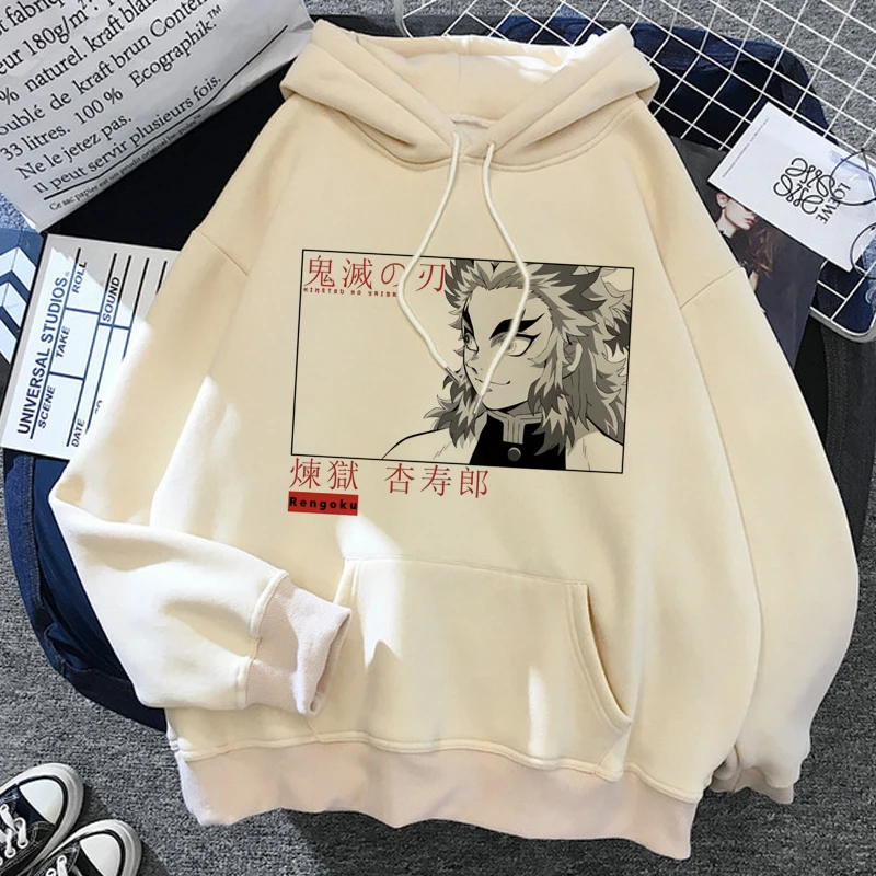   Harajuku Hoodies men Rengoku Kyoujurou Hoodies Aesthetic Clothes  Mugen Train  - £132.21 GBP