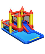 Inflatable Water Slide Castle Kids Bounce House with 480W Blower - Color... - €334,34 EUR