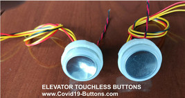 OTIS elevator Buttons Touch-Less   ,TOUCH-FREE ,QTY 2pcs , Oits LED red - £62.92 GBP