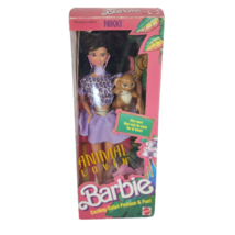 Vintage 1988 Animal Lovin Barbie Doll Nikki W/ Lion Cub # 1352 New In Box Nrfb - £59.01 GBP