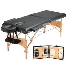 Portable Massage Table 28&quot; W, 2 Folding Lightweight Massage Table with Headrest, - £473.10 GBP