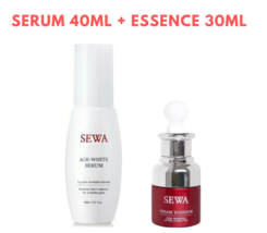 SEWA Age White Serum 40Ml + Insam Essence 30Ml Rejuvenating Radiance Skin (SET) - £76.52 GBP