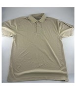 PGA Tour Shirt Mens Large Cream Golf Golfing Polo Short Sleeve Pullover - €8,89 EUR
