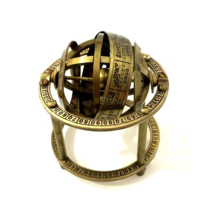 Armillary Brass Sphere Astrolabe Maritime Nautical Collectible Globe/Home/Office - £19.32 GBP