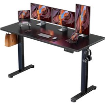 Height Adjustable Electric Standing Desk, 63X 28 Inches Sit Stand Up Desk, Large - £377.28 GBP