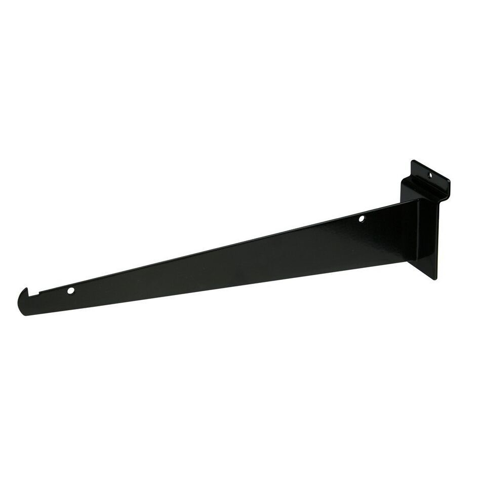 New 12&quot; Slatwall Knife Shelf Brackets With Lip - Black 4 pcs - $32.49