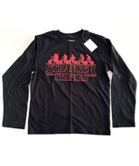 Stranger Things Boy&#39;s Black Long Sleeve T-Shirt NWT Size: XS (4/5) - £9.37 GBP