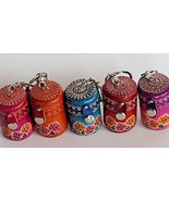 Barrel Bucket Bag Stash Box Genuine Leather Keychain Coin Purse Handcraf... - $21.18 CAD