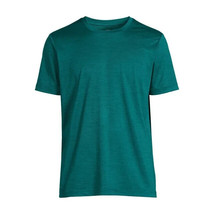 Athletic Works Men&#39;s Jersey Tee with Short Sleeves, Teal Size M(38-40) - $15.83