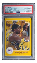 Magic Johnson Signed LA Lakers 1986 Star #1 Trading Card PSA/DNA - £155.06 GBP