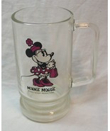 VINTAGE Walt Disney  MINNIE MOUSE 5&quot; GLASS CUP MUG - $27.16 CAD