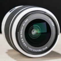 Pentax 18-55mm Zoom DA lens White for K-30 K-S2 Kr Kx DSLR Camera *GOOD/... - $47.47