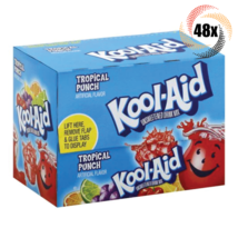 Full Box 48x Packets Kool-Aid Tropical Punch Soft Drink Mix | Caffeine F... - £19.98 GBP