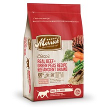 Merrick Classic Real Beef And Green Peas Recipe With Ancient Grains 4Lb - £37.15 GBP