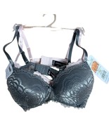 Rene Rofe Women&#39;s 2 Pack Lace Extreme Push Up Bra Padded Underwire Size 36B - $27.14 CAD