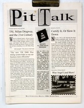 Pit Talk Newsletter Brochure 1995	4988 - $8.90
