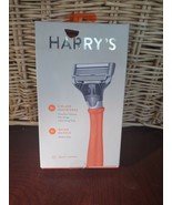Harry&#39;s Razor Handle BRIGHT ORANGE + Two 5 Blade Cartridges New SEALED - $278.34 MXN