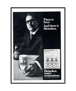 1971 Heineken Beer Vintage Print Ad Businessman Suit Glass Wall Art Phot... - £8.46 GBP