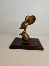 Vintage Large Ear Mouse Metal Figure - $18.70
