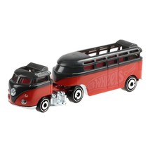 Hot Wheels Custom Volkswagen Hauler Vehicle - Red and Black ~ Great for Track - £9.45 GBP