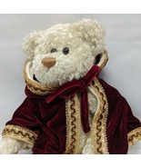 Ty Beanie Baby Red Velvet Hooded Cape Gem  Bear 13&quot; Tall Year 1993 Colle... - $17.81