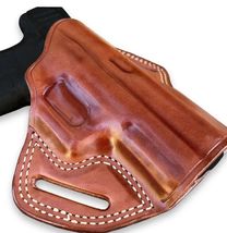 Fits IWI MASADA 9mm Square Trigger Guard 4.1”BBL Leather Belt Holster Thumb 1527 image 3