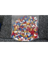 Lot Over 600 Vintage 1960&#39;s Halsam Play Tiles Pieces Red Yellow Blue White - $570.94 MXN