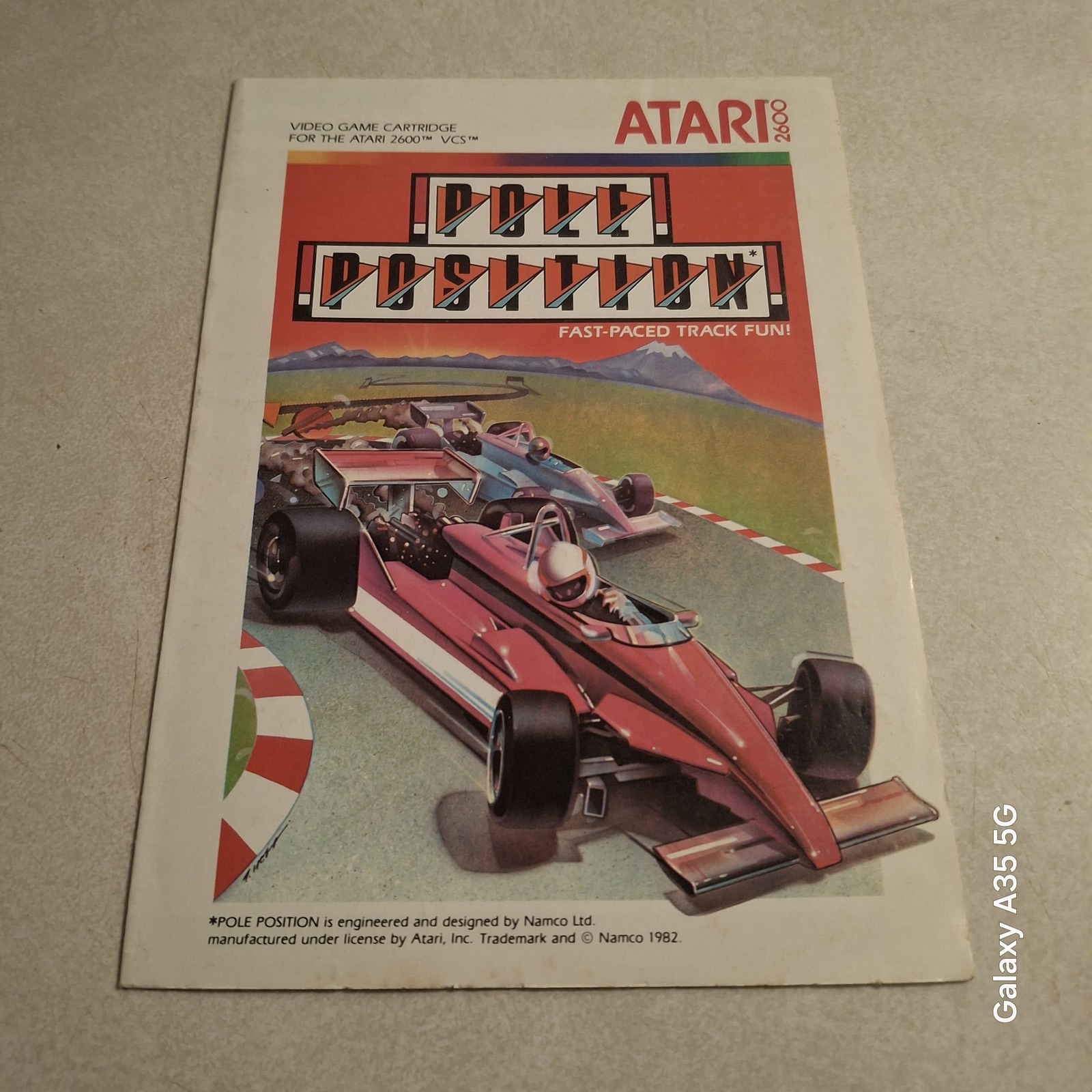 Atari 2600 Pole Position game manual in excellent condition  - $5.00