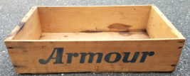 Vintage Armour Star Corned Beef Wood Box Argentina - £23.72 GBP