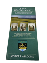 Crail Golfing Society Visitors Welcome Brochure Scotland - $155.87 MXN
