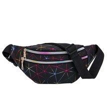 New Laser Holographic Fanny Pack Feminina Slim Shiny Neon Waist Bag PVC Waterpro - £12.39 GBP
