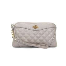  Fashion Top Layer hide Wallet  Type Soft Zipper Handbag for Woman Designer  Clu - £140.06 GBP