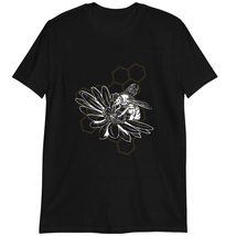 Bee and Flowers T-Shirt, Honeybee Lover Shirt Dark Heather - £14.69 GBP+