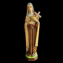 Vintage 9.5&quot; Resin Saint Thérèse Statuette - Made in Italy for Roman Inc. - £35.66 GBP