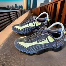 Traverse Bike MTB Cycling Shoes Green Black Cleats Women's Size 8 - $22.76