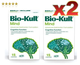 2 PACK Bio-Kult Mind probiotic to support cognitive function 30 capsules - £29.08 GBP