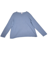 J. Jill Petite Women&#39;s Sweater Blue Long Sleeve Side Accent Buttons Size... - $365.06 MXN