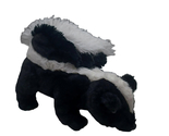 Fiesta Plush Animal Standing Skunk 11&quot; Tall Black White Colors Soft  - $19.98