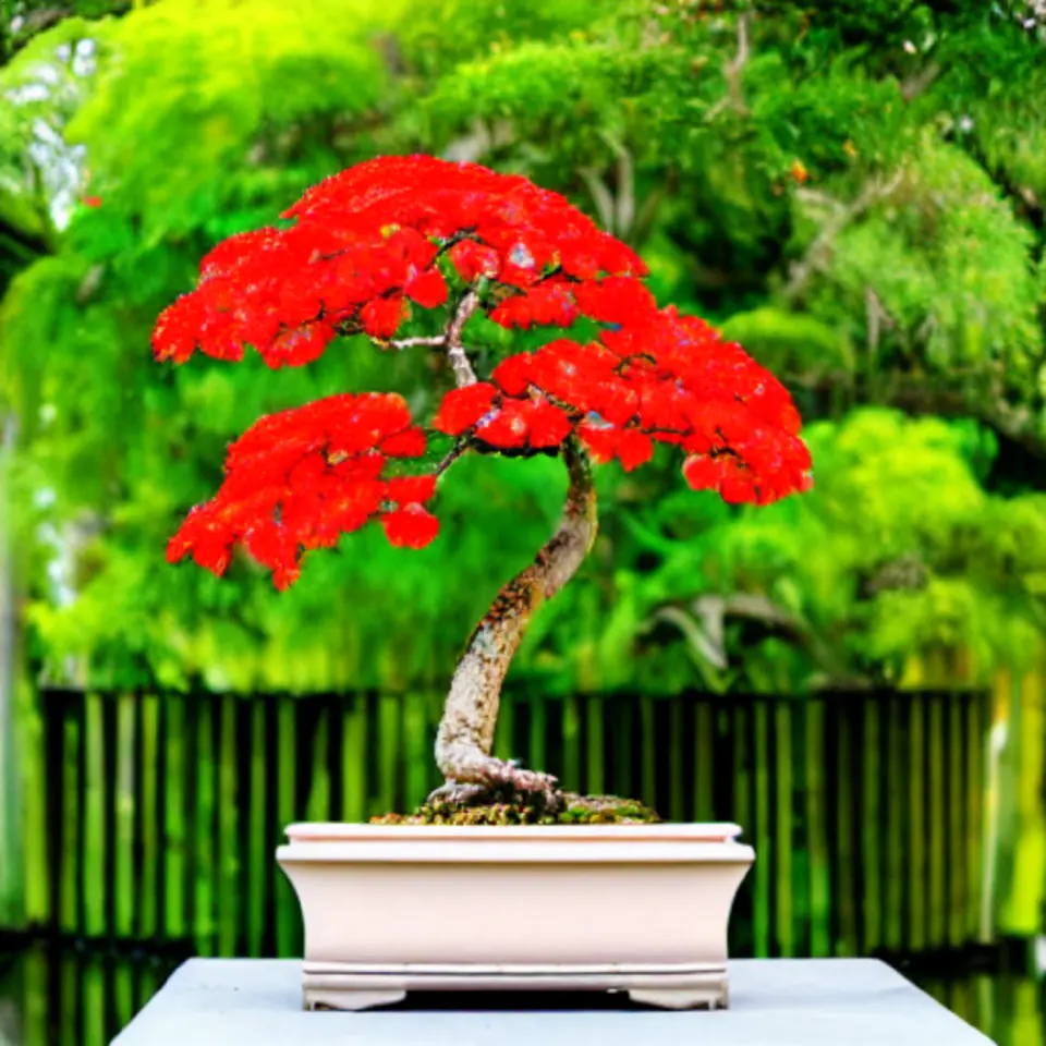 Red Flame Tree Or Delonix Regia  Bonsai Favorite 5 Seeds USA Seller - £7.01 GBP