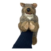 Folkmanis Coyote Hand Puppet 15” Realistic Lifelike Plush Stuffed Play R... - $16.70