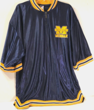 $50 Michigan Wolverines Vintage 90s NCAA Basketball Pullover Shooting Warmup L - £38.86 GBP